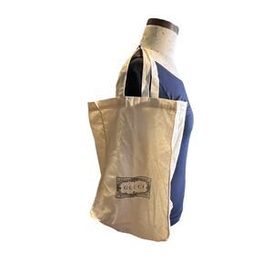 Gucci Cream  lightweight  Cloth  tote bag with handles